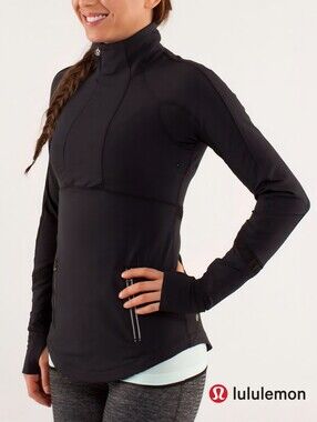 Sz S Lululemon Run: Reflect Pullover Black